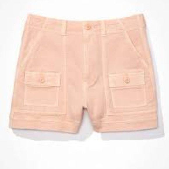 Peachy pink American Eagle cargo shorts! - Picture 2 of 10